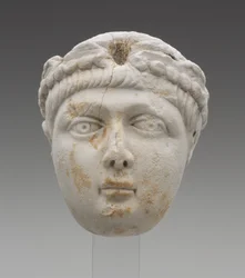 Kopf des Kaisers Honorius als Kind, spätes 4. Jahrhundert n. Chr.