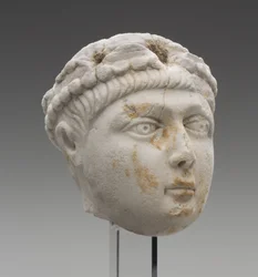 Kopf des Kaisers Honorius als Kind, spätes 4. Jahrhundert n. Chr.