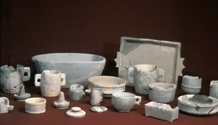 Haushaltsgegenstände, gefunden in der Oberstadt von Jerusalem, frühes 1. Jahrhundert