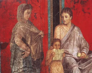 Initiationsriten des Dionysoskults, Fresko aus der Villa Dei Mysteri