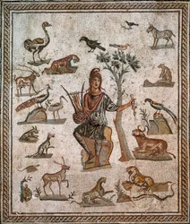 Orpheus umgeben von Tieren, 2. Jahrhundert