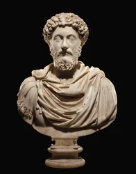Porträtbüste des Kaisers Marcus Aurelius, ca. 170-180 n. Chr.