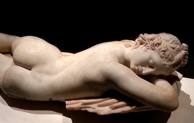 Schlafender Hermaphrodit: römische Kunst, 1. Jahrhundert v. Chr.