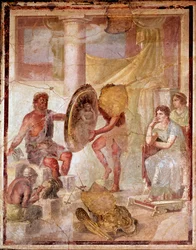 Thetis in der Schmiede des Vulkan (Fresko)