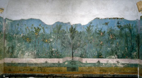 Trompe-l’oeil-Garten aus der Villa von Livia, 40-20 v. Chr.