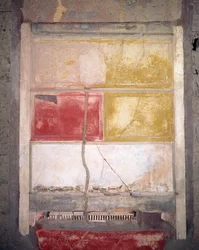 Wanddekoration, Pompeji, Italien (Fresko)