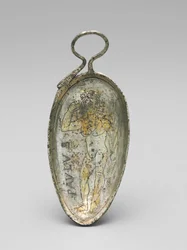 Löffel mit dem heiligen Paulus als Athlet, 350-400