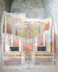 Inneres des Hauses des Fabius Rufus, Pompeji, Kampanien, römische Zivilisation