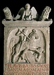 Römische Kunst: Grabstele des Aristokraten und römischen Politikers Flavius Bassus Herculanus