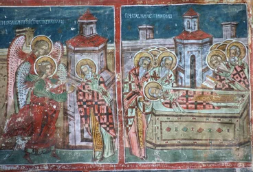 Das Leben und der Tod des Heiligen Nikolaus, Südwand der Kirche, 1535