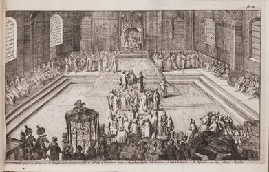 Eine Szene am königlichen Hof von Zar Alexei Michailowitsch, 1677