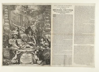 Allegorie auf den Tod von Michiel de Ruyter, 1676