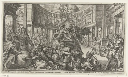 Allegorie über die Rolle von Nassau in der Einheit der Republik