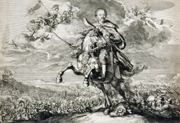 Verherrlichung von John Sobieski III (1629-96) in der Schlacht von Chocim, 1674