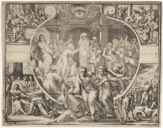 Auferweckung des Lazarus mit Szenen aus dem Leben Christi