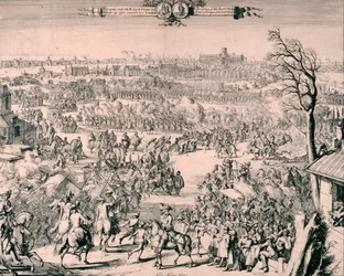 König Wilhelm III. in der königlichen Prozession, 1688