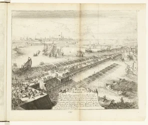 Schiffbrücke von Parma über die Schelde, 1585