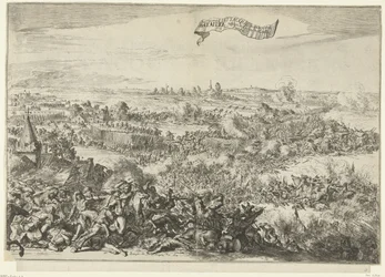 Schlacht bei Seneffe, 1674
Beschreibung des furiosen Angriffs der Franzosen auf das Gepäck der Alliierten