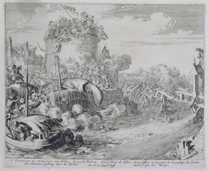 Wiener Druckzyklus, Eroberung der Taborinsel am Stadtrand von Leopoldstadt, 1683
