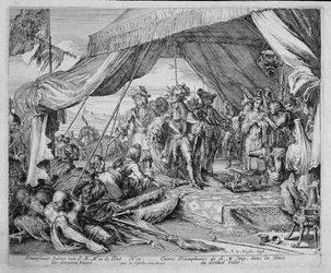 Wiener Druckzyklus, Einzug von Kaiser Leopold (1640-1705) ins Zelt des Großwesirs, 1683