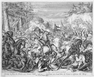 Wiener Druckzyklus, Polnische Kavallerie beginnt die Schlacht im Wiener Wald, 1683