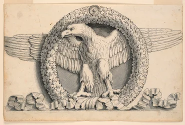 Eichenlaubkranz mit Adler