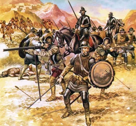 Francisco de Coronados Expedition in den amerikanischen Westen