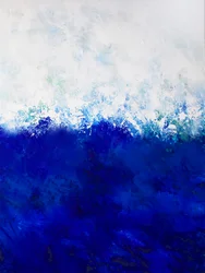 Tiefblaue Wellenabstraktion