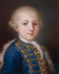 Porträt eines jungen Jungen, von Rosalba Carriera (1673-1757)