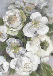 Frische weiße Blüten