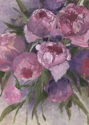 Rosa Pfingstrosenstrauß