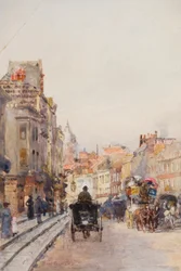 Brompton Road, Blick nach Osten