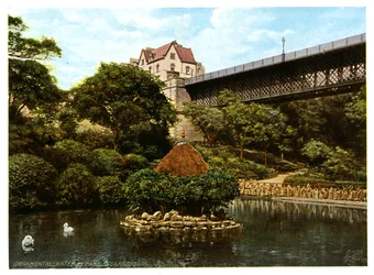 Ornamentales Wasser im Park, Scarborough, 1901