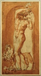 Bacchus in Nische