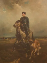Großherzog Wladimir Alexandrowitsch von Russland 1847-1909 auf der Jagd, 1890er Jahre