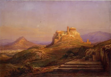 Blick auf die Akropolis vom Pnyx, 1863