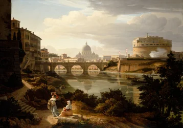 Rom, Ansicht des Tiber nach Süden