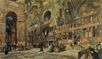 Innenansicht der Markuskirche in Venedig