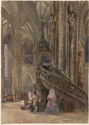 Das Innere der Kathedrale St. Stephan in Wien