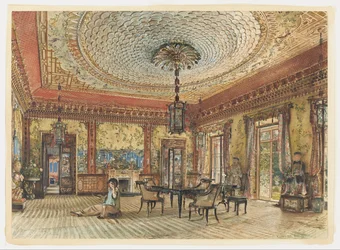 Der japanische Salon, Villa Hügel, Hietzing, Wien