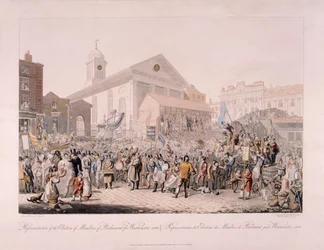 Wahl in Covent Garden, London, 1818