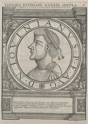 Römischer Kaiser Flavius Jovianus (Druck)