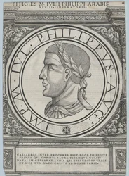 Römischer Kaiser Philipp der Araber (Druck)