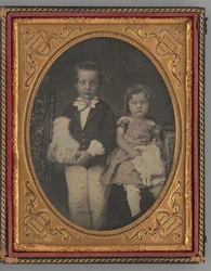 Porträt eines Jungen und Mädchens, 1855