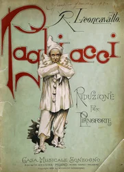 Titelseite der Klavierausgabe für Pagliacci