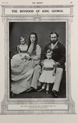Der Prinz und die Prinzessin von Wales mit zwei ihrer Kinder (1867)