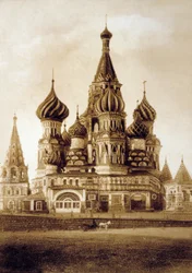 Basilius-Kathedrale, Roter Platz, Moskau, ca. 1890