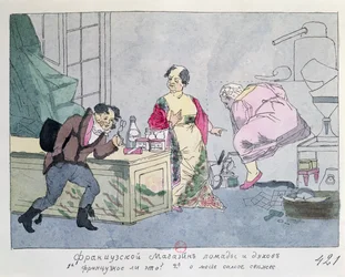 Ein französisches Parfümgeschäft, ca. 1812-15