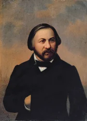 Porträt von Michail Iwanowitsch Glinka (1804-57), 1850er Jahre