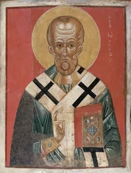 St. Nikolaus, Nowgoroder Schule, ca. 1300